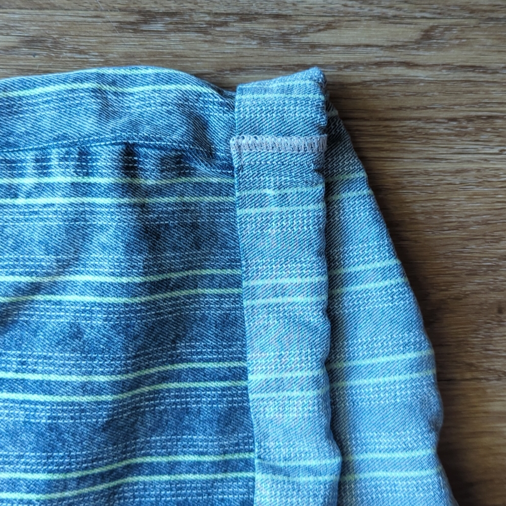 Urban Outfitters Stripped Denim Mom Shorts Size 30 - Picture 6 of 7